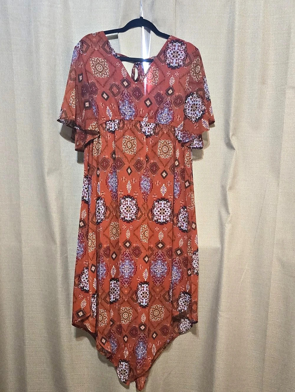 Maurices Geometric Print Midi Dress